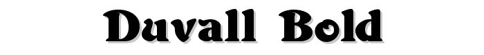 Duvall Bold font